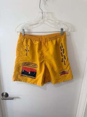 Cactus Jack by Travis Scott Marathon Trails Shorts in Gold